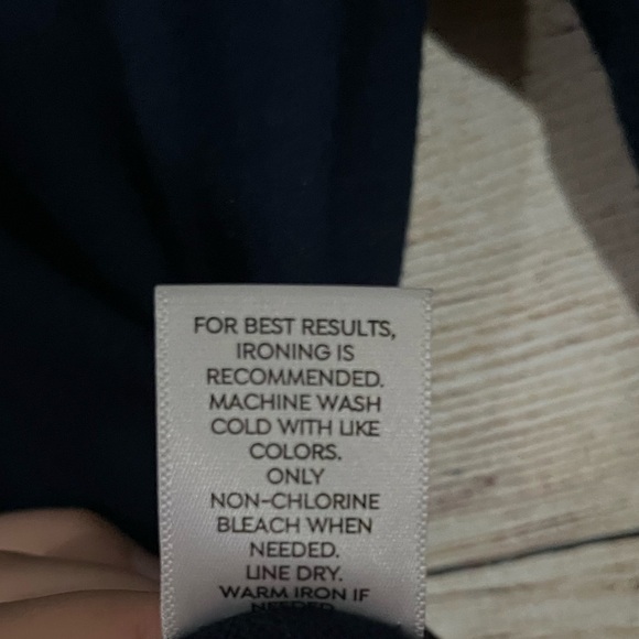 🤎3/$10 Westport Navy & Plaid Blouse XS - Picture 12 of 13